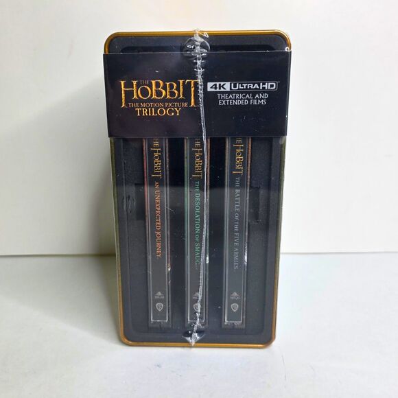 The Hobbit Trilogy Extended 4K UHD Blu-Ray Steelbook Collection - NEW SEALED - Picture 3 of 11